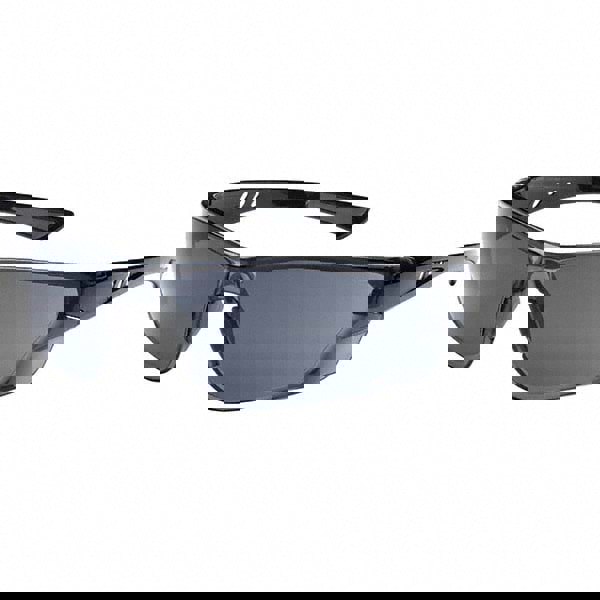 Safety Glass: Anti-Fog & Scratch-Resistant, Gray Lenses, Frameless, UV Protection